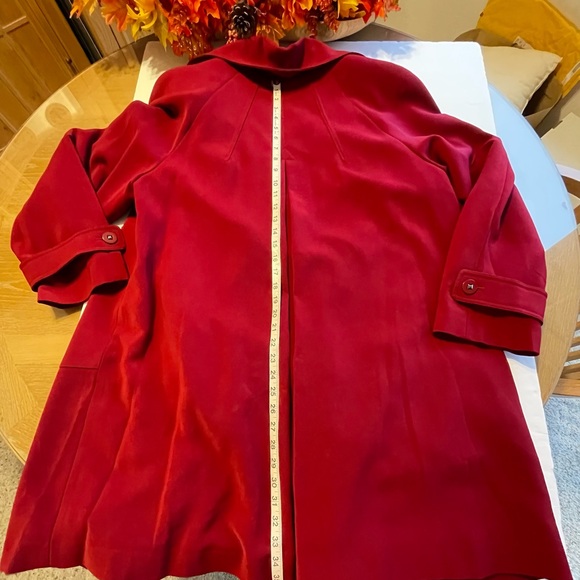 GALLERY WOMAN 1X A-LINE SWING COAT W/DETACHABLE LINING,  DROP SLEEVE, EX. COND. - Picture 4 of 14